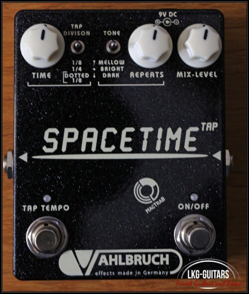 Vahlbruch SpaceTime Delay/Echo Pedal mit Tap Tempo Creme Knöpfe