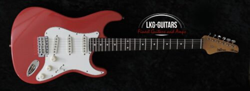 Siggi Braun Custom S-Vintage Modell – SSS – Fiesta RED – NOS – incl. SCC Case Tolex Blonde