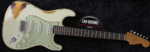 Fender Custom Shop 1961 Stratocaster – Vintage White over 3TS – Heavy Relic – incl. Case