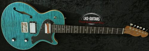 PJD Carey Elite Hollow - Sea Blue with a matte finish - incl. Case - Made in England
