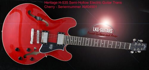 Heritage H-535 SEMI-HOLLOW – Trans Cherry – incl. Case