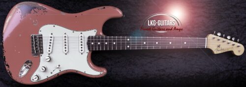 Fender Customshop 1963 Michael Landau Stratocaster® – Heavy Relic Aged – Fiesta Red over 3TS – incl. Case – #R131973#
