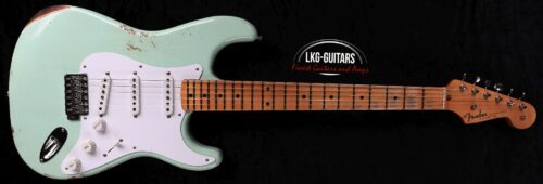 Fender Customshop 1954 Fat Stratocaster® Relic®-Closet Classic Hardware – Faded Surf Green