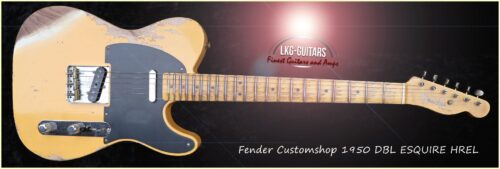 Fender Customshop 1950 DBL ESQUIRE HREL - Nocaster Blonde - R137529