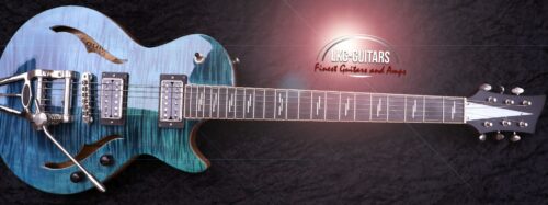 BASSART GUITARS Soulcat Hollow - Green Blue Transparent