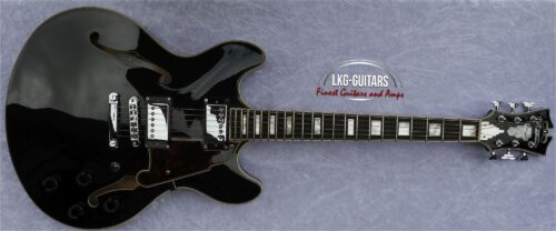 D’Angelico Premier DC - Solid Black - incl. Gigbag